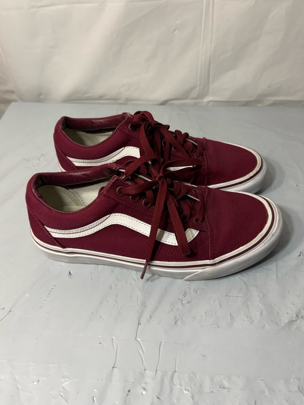 Vans Old Skool men’s shoes burgundy size 7